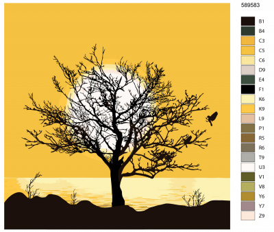 Картина по номерам, 60 x 60, KTMK-589583