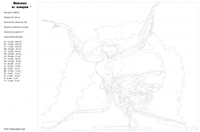 Картина по номерам, 40 x 50, Z-AB429