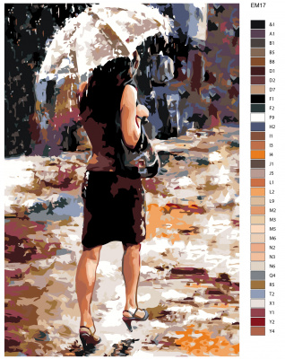 Картина по номерам, 80 x 120, EM17