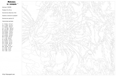 Картина по номерам, 40 x 50, Z-AB380