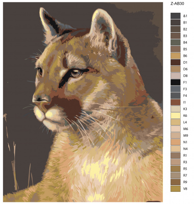 Картина по номерам, 72 x 90, Z-AB30