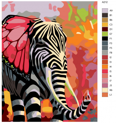 Картина по номерам, 48 x 60, A212