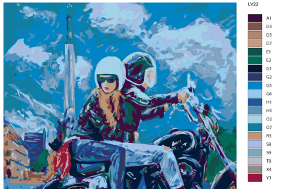 Картина по номерам, 100 x 125, LV22