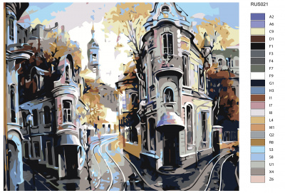 Картина по номерам, 48 x 60, RUS021