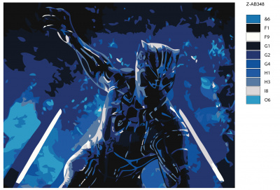 Картина по номерам, 40 x 50, Z-AB348