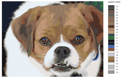 Картина по номерам, 75 x 100, ets544-3-3040