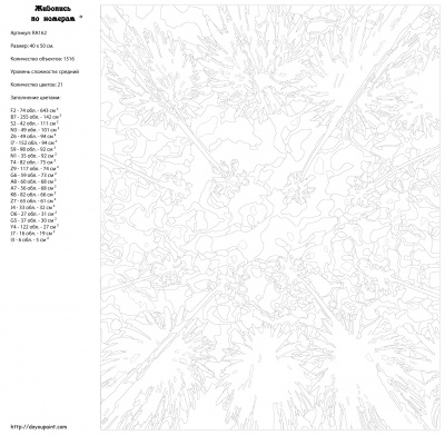Картина по номерам, 40 x 50, RA162