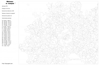 Картина по номерам, 40 x 50, F06