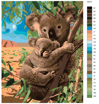 Картина по номерам, 48 x 60, A213