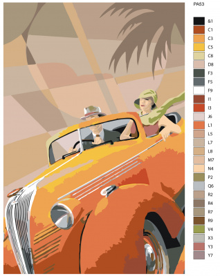 Картина по номерам, 48 x 72, PA53