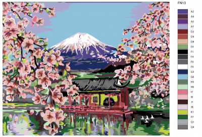 Картина по номерам, 100 x 125, KRYM-FN13