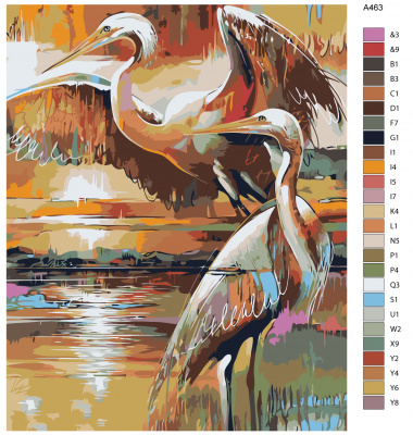 Картина по номерам, 40 x 50, A463