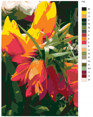 Картина по номерам, 72 x 108, F40