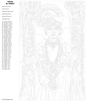 Картина по номерам, 40 x 60, ETS25