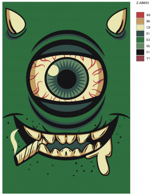 Картина по номерам, 40 x 60, Z-AB653