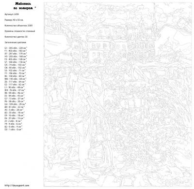 Картина по номерам, 40 x 50, LV09