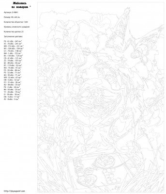 Картина по номерам, 40 x 60, Z-AB41