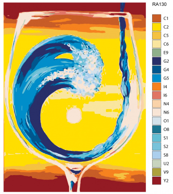 Картина по номерам, 75 x 100, RA130