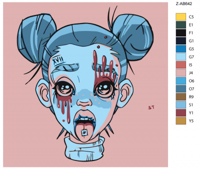 Картина по номерам, 80 x 80, Z-AB642