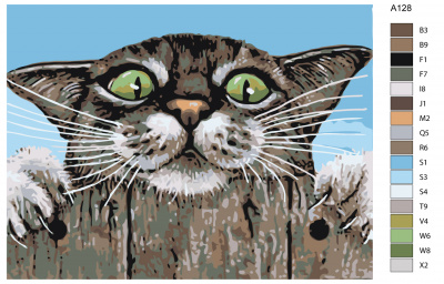 Картина по номерам, 36 x 48, A128