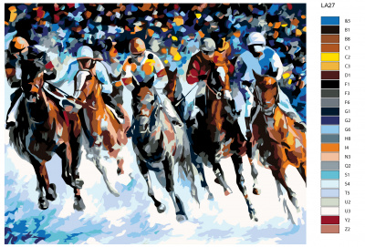 Картина по номерам, 40 x 50, LA27