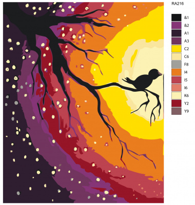 Картина по номерам, 100 x 125, RA216