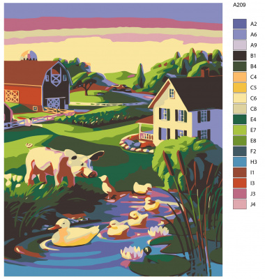 Картина по номерам, 100 x 125, A209