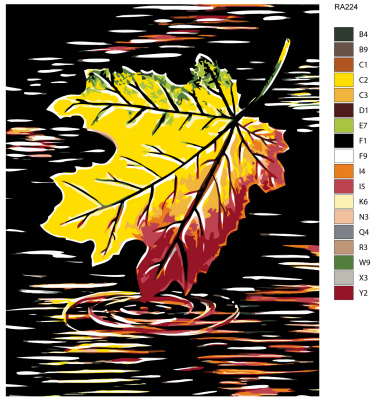 Картина по номерам, 72 x 90, RA224