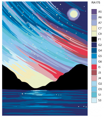 Картина по номерам, 60 x 80, RA175