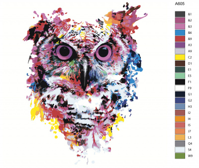 Картина по номерам, 72 x 72, A605