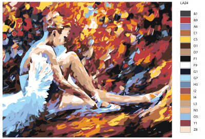 Картина по номерам, 60 x 75, LA24
