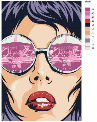 Картина по номерам, 72 x 108, PA147