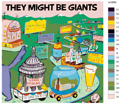 Картина по номерам, 100 x 100, Z-zn3982