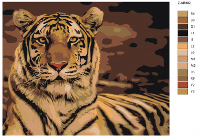 Картина по номерам, 40 x 50, Z-AB302