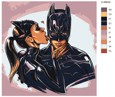 Картина по номерам, 60 x 60, Z-AB532