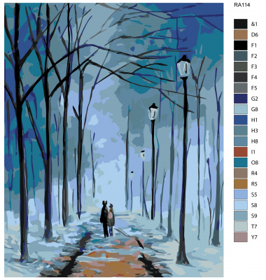 Картина по номерам, 100 x 125, RA114