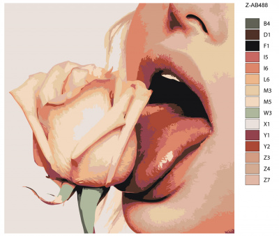 Картина по номерам, 60 x 60, Z-AB488