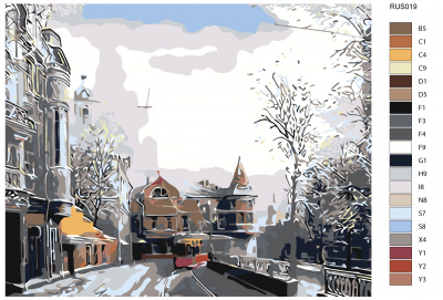 Картина по номерам, 80 x 100, RUS019