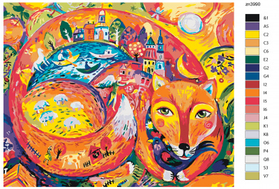 Картина по номерам, 72 x 90, Z-zn3990