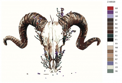 Картина по номерам, 72 x 90, Z-AB329