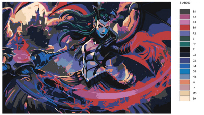 Картина по номерам, 60 x 90, Z-AB363