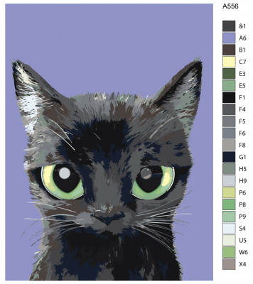 Картина по номерам, 54 x 72, A556