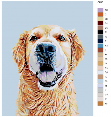 Картина по номерам, 100 x 125, A237