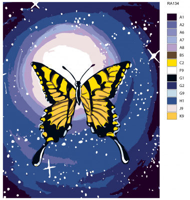 Картина по номерам, 48 x 60, RA134