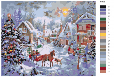 Картина по номерам, 100 x 125, NB03