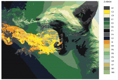 Картина по номерам, 48 x 60, Z-AB434
