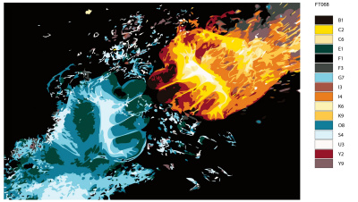 Картина по номерам, 40 x 60, FT06