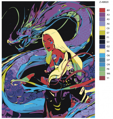 Картина по номерам, 100 x 125, Z-AB620