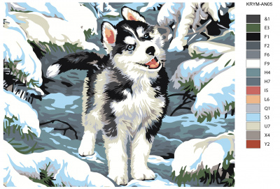 Картина по номерам, 100 x 125, KRYM-AN05