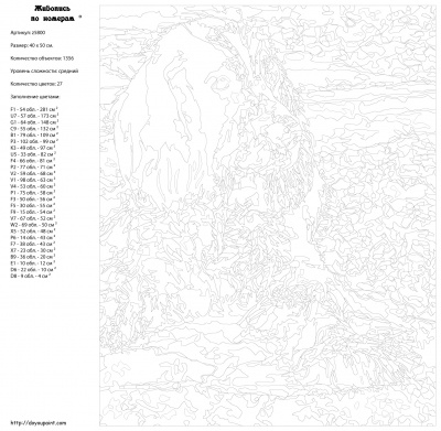 Картина по номерам, 40 x 50, z5800